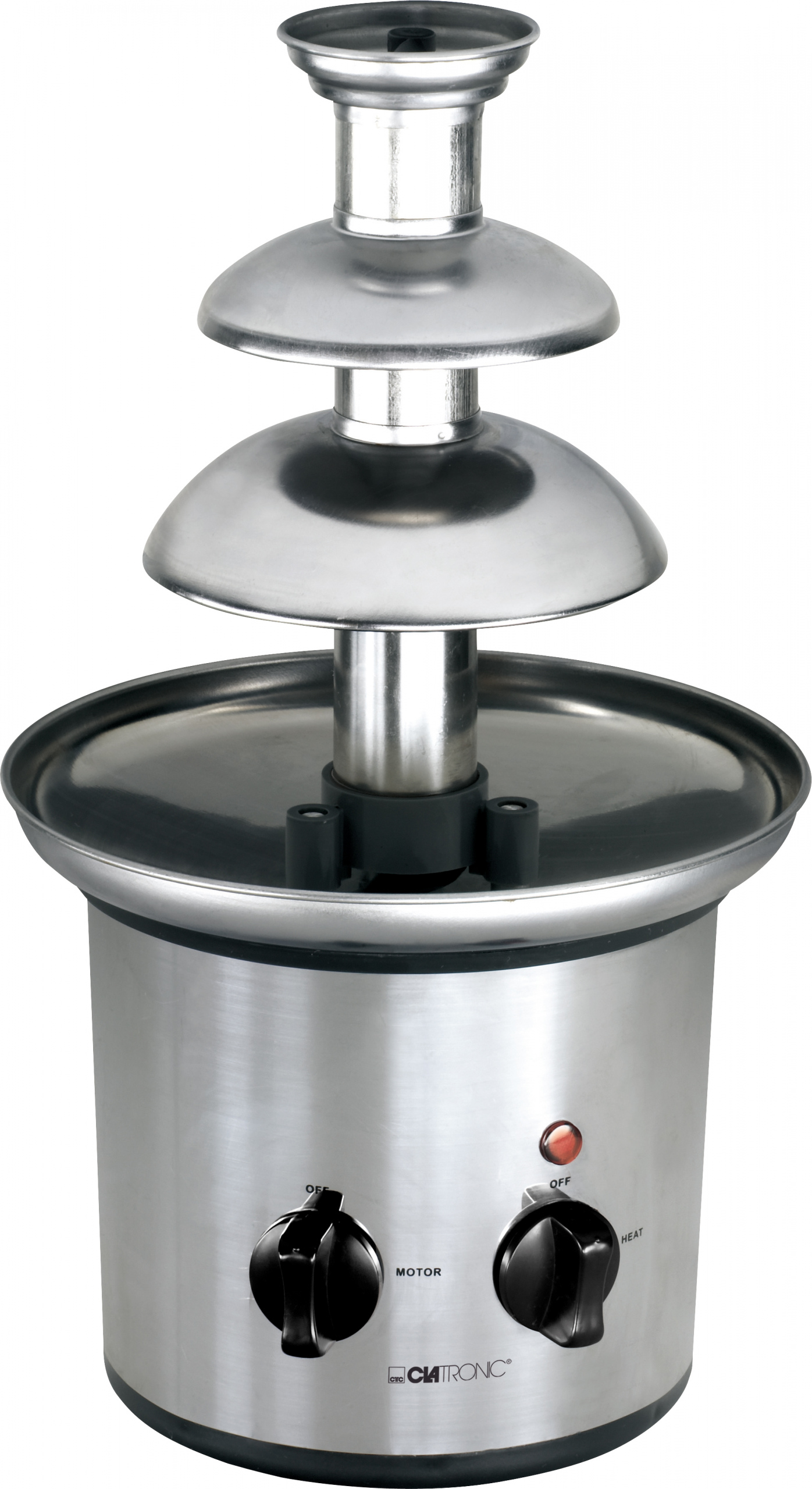 Clatronic čokoládová fontána strieborná/sivá 170W